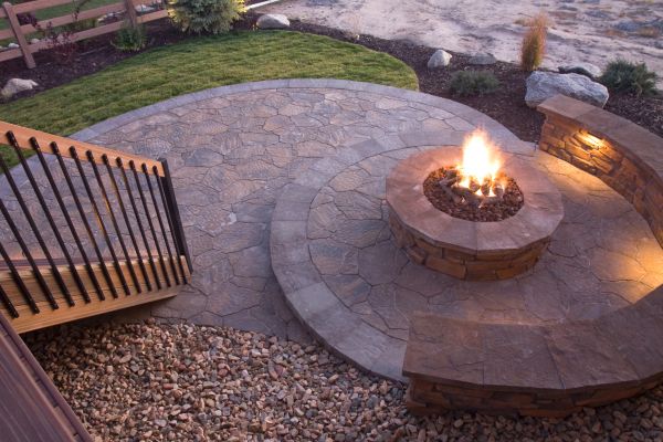 Custom Fire Pit Installation
