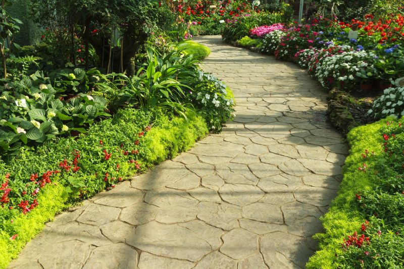 Limestone Walkway Installation