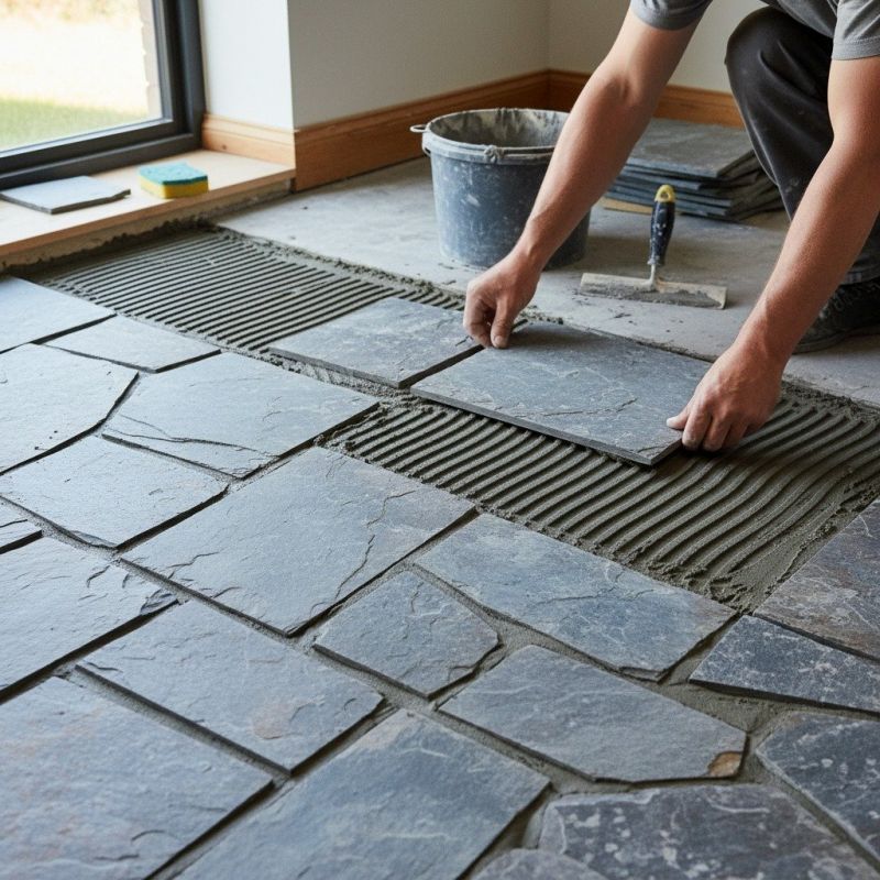 Slate Paving Installation