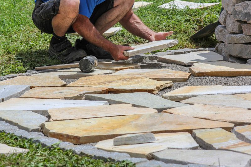 Stone Deck Installation
