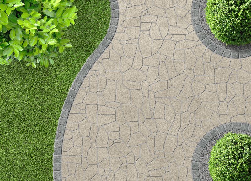Stone Sidewalk Installation